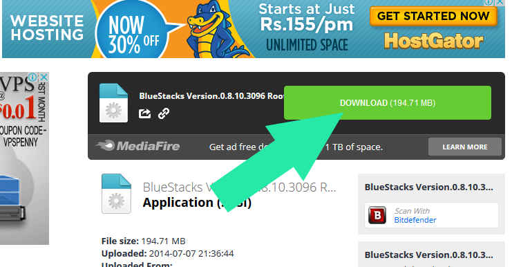 Download-and-install-Bluestacks-version-0.8.10-from-mediafire.com