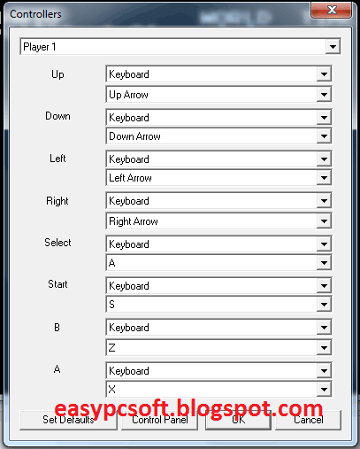 Nester game settings keyboard