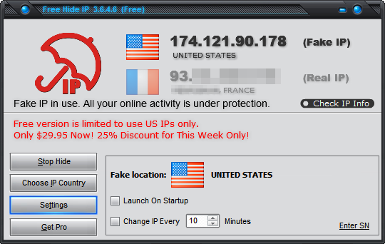 Hide IP withfree-hide-ip