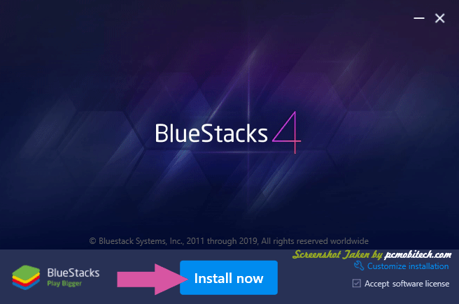 Bluestacks Installation screen-1