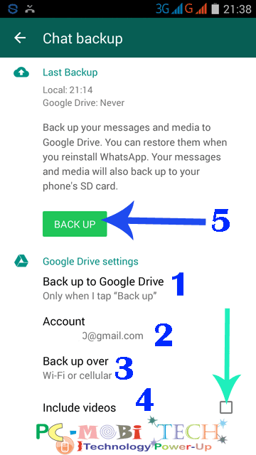 How to Backup & restore Whatsapp Chat History (Google Drive)