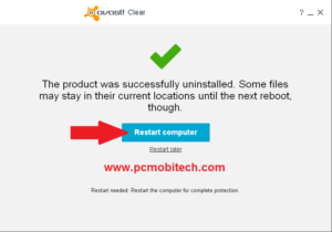 Click on Restart Computer