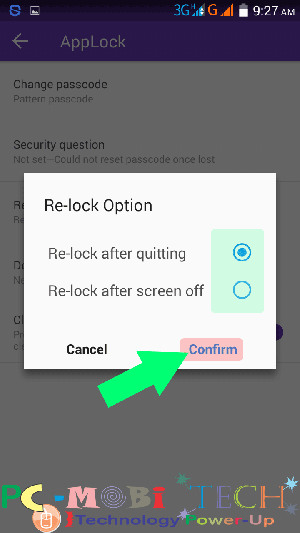360-Security-applock-relock-option