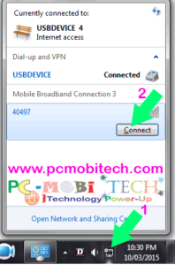 Click-on-connect to connect network