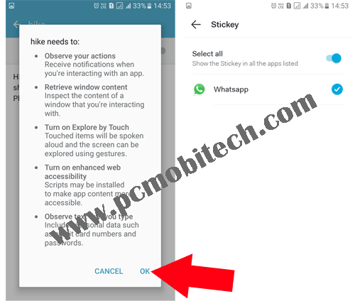 How to Share hike Stickers to WhatsApp and Facebook messanger