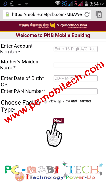 Enter-Account-detail
