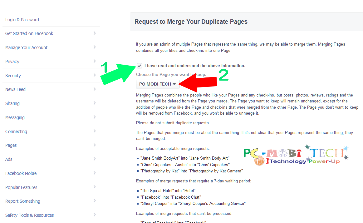 Request-to-merge-facebook-pages