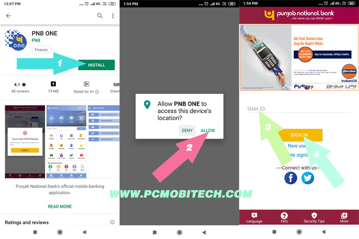 PNB ONE Mobile Banking App Activation