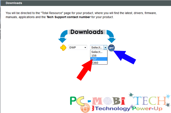 Now choose device series from the second list