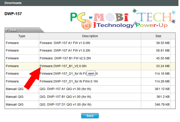 click on the your device hardware-version