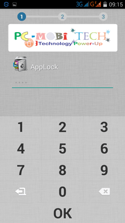 Domobile AppLock: Create-a-password