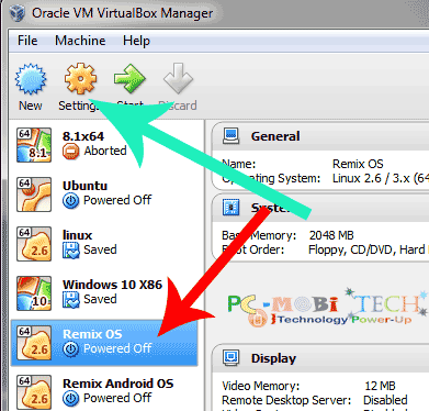 Select-os-&-click-on-Settings-remix-os-virtualbox-virtual-machines