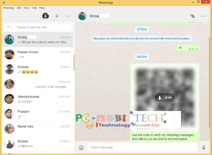 WhatsApp Desktop Client : Chat-with-your-friend