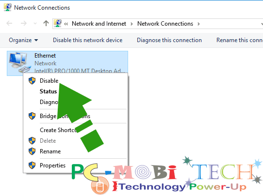 Disable-network-connection-in-windows-10