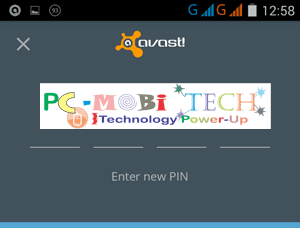 Enter-&-re-enter-4-digits-password-for-Avast-mobile-security-App-Locking-