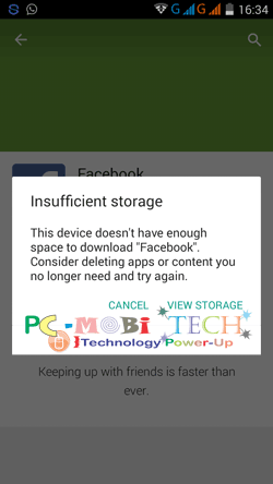 Google Play Store problem-Insufficient-storage-problem