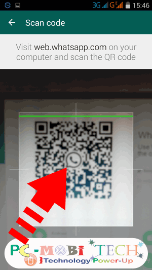 Scan-WhatsApp Desktop Client -Qr-code-in-the-Code-Scanner