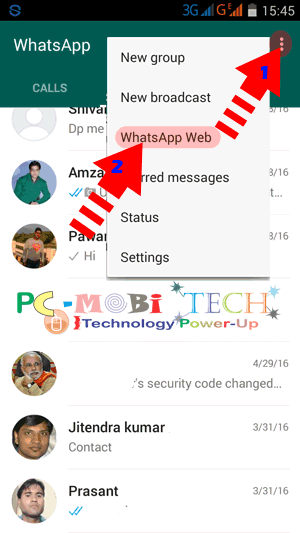 WhatsApp Desktop Client: WhatsApp-Web-option-in-WhatsApp android