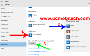 How to make and change Defaults app on Windows 10