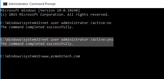 D-Link application error: This app has been blocked for your protection: net-user-administrator-active-yes