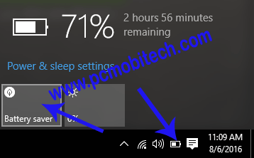 Windows 10 Battery-Saver-feature for Laptop