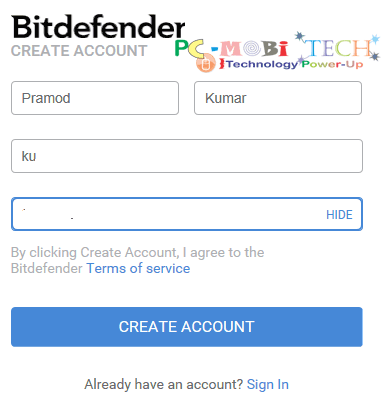 Bitdefender-2016-signup-form