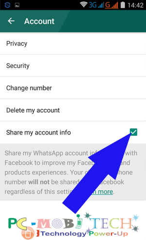 Disable-WhatsApp-Account Information-sharing-with-Facebook