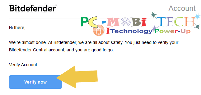 Verify-Email-Address- Bitdefender 2016