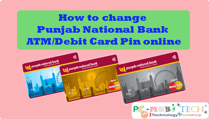punjab national bank online debit card apply