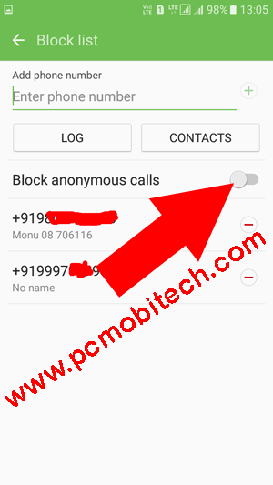 Block-anonymous-calls-in-Samsung-Galaxy-Phone.