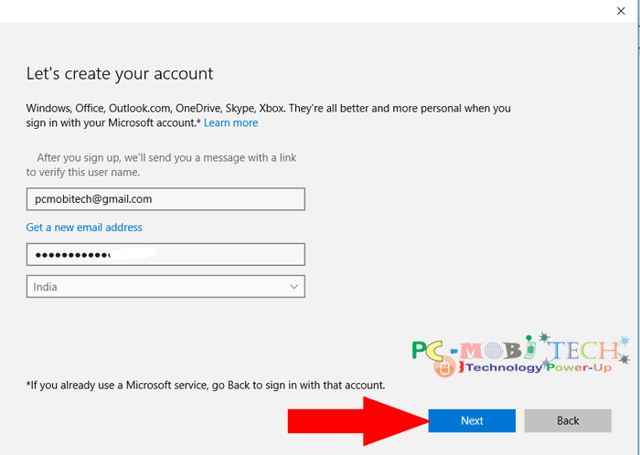 Create-a-free-microsoft-account-for-Windows-10-Laptop-4