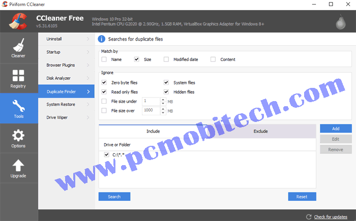 How-to find and remove duplicate files with CCleaner