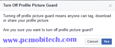 How to Enable & Disable Facebook Profile Picture Guard 5