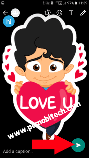 How to Share or Send Unlimited Hike Stickers to WhatsApp Facebook and Other apps 3