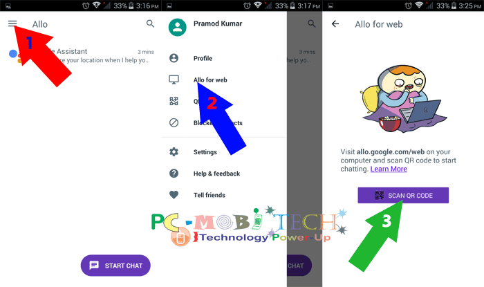 How to Use Google Allo messenger on PC with Google Chrome