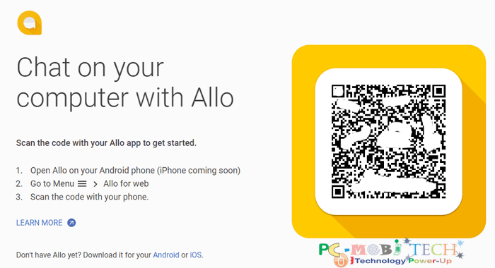 How-to-Use-Google-Allo-on-PC-with-Google-Chrome-Browser-QR-Code