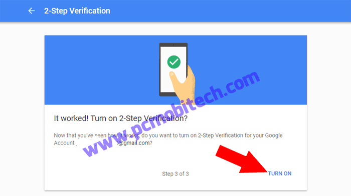 How to enable 2 step verification on Google Account 6