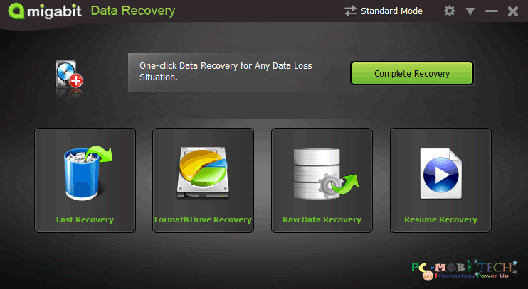 Amigabit-data-recovery-Standard-mode
