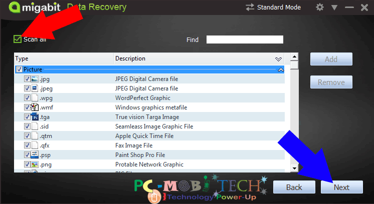 Amigabit data recovery process