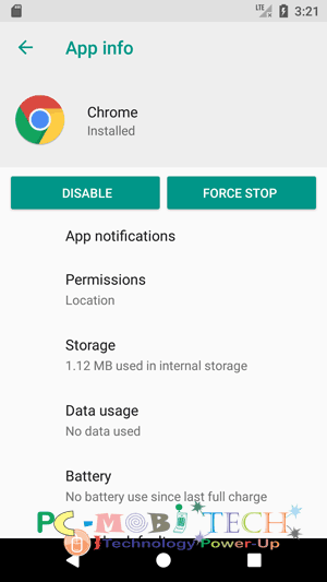 Apps manager features on Android oreo-8.0