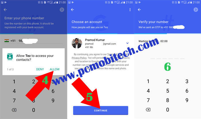 Google Pay Payment UPI app: Installation and activation