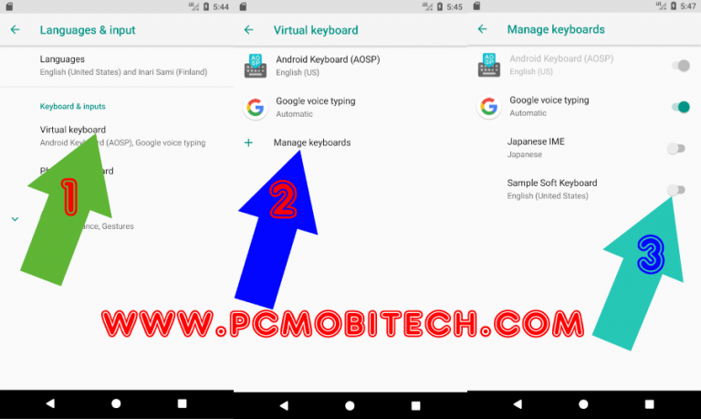 Language and input keyboard settings on android oreo 8 0 