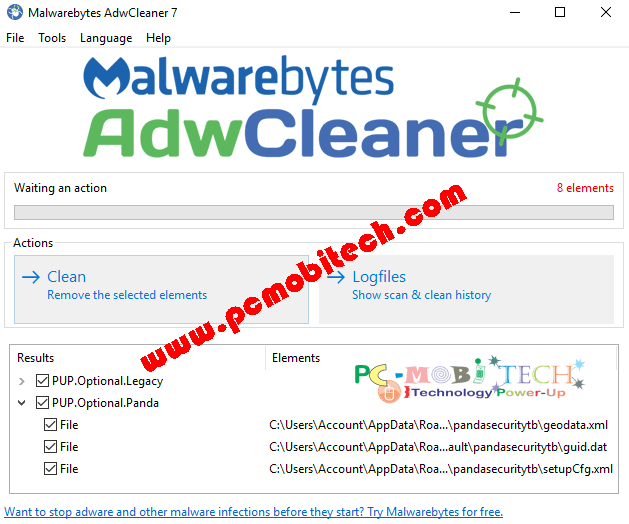 ADWCleaner Adware removal Tool