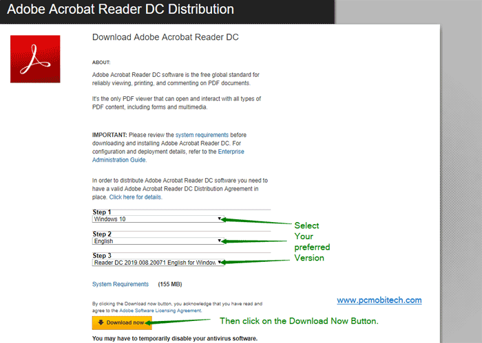 download adobe acrobat reader dc for windows vista