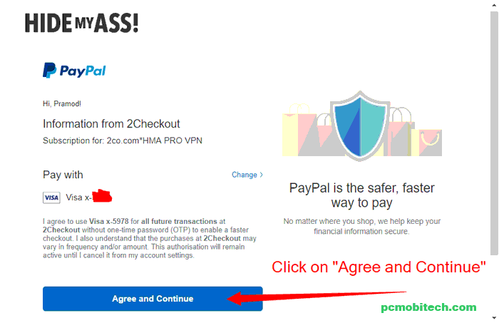 Get a HIdeMyAss-Free-VPN-trial Checkout-by-clicking-Agree-and-Continue-button