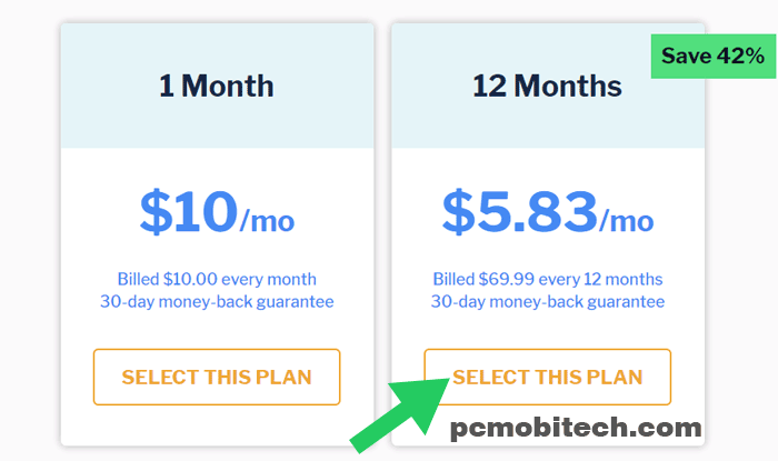 Select StrongVPN plan