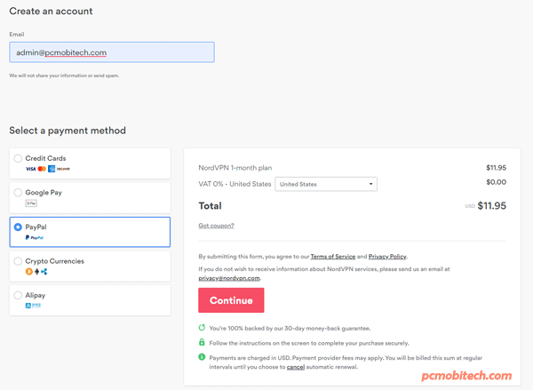 NordVPN-Trial-Payment