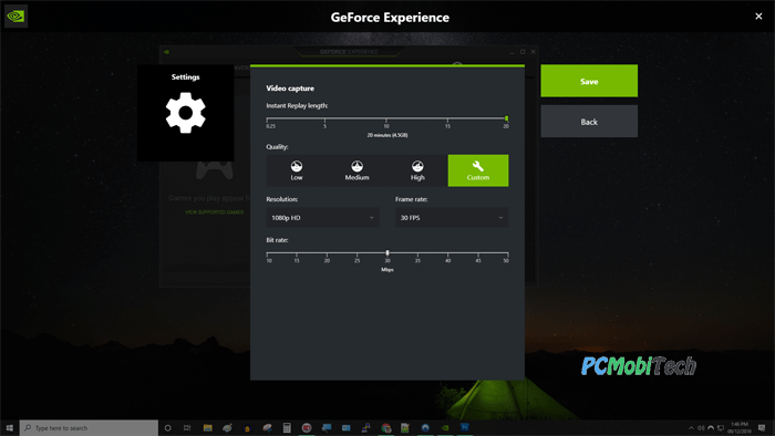 record gameplay with geforce experience