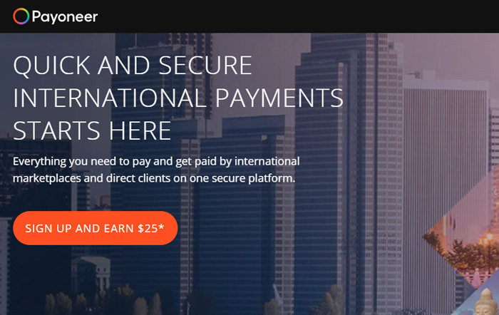 How to create payoneer account - 1