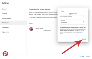 How to Allow or Manage Channel Permissions In YouTube Studio?